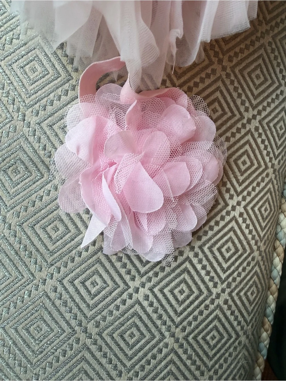 Pink Tulle Baby Bloomers & Headband Set - Soft Pink 3mo.
